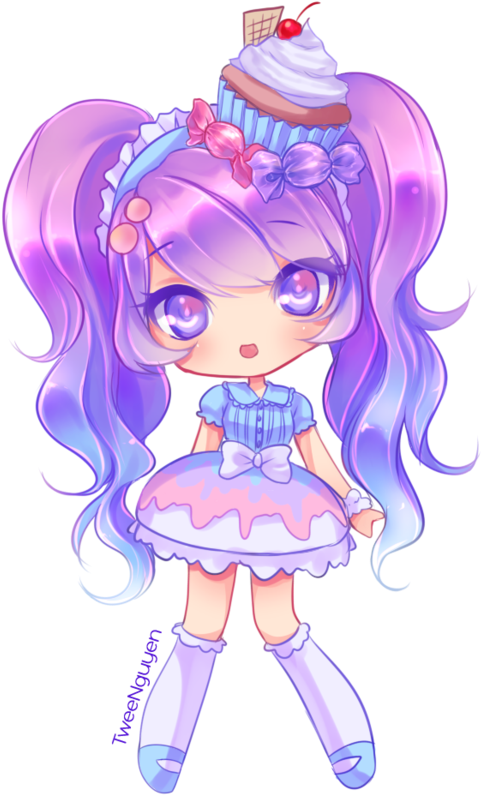 Custom Adopt Tn2 By Yukikachan - Chibi Anime Girl (600x900)
