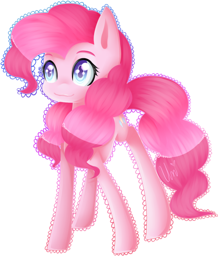 Pinkie Pie By Ladyunilove - Cartoon (863x925)