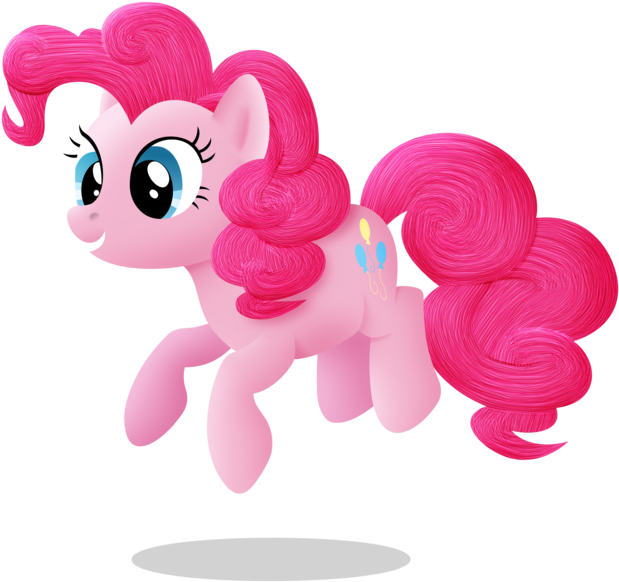 Silberhase, Jumping, Pinkie Pie, Safe, Simple Background, - Pinkie Pie (626x600)