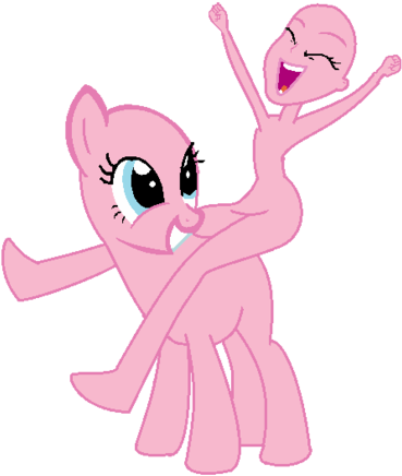 Pinkie Pie And Pinkie Pie - Mlp Pinkie Pia Base (400x502)