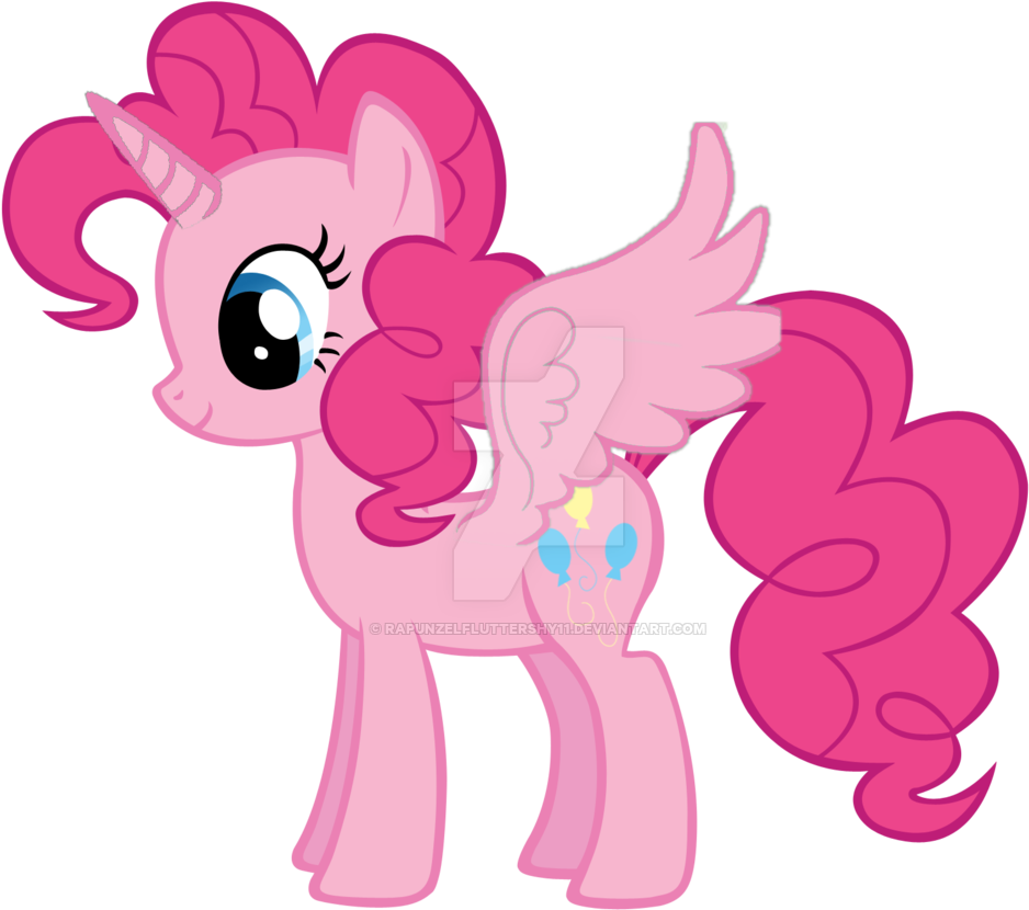 Pinkie Pie Alicorn By Rapunzelfluttershy11 On Deviantart - Pinkie Pie With Wings (1024x894)