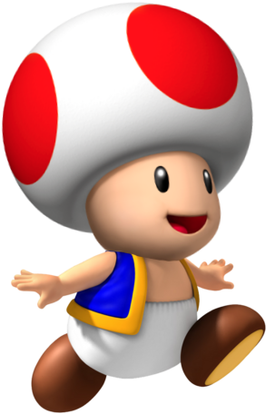 The Main Inhabitants Of The Mushroom Kingdom - Mushroom Guy From Mario (302x479)