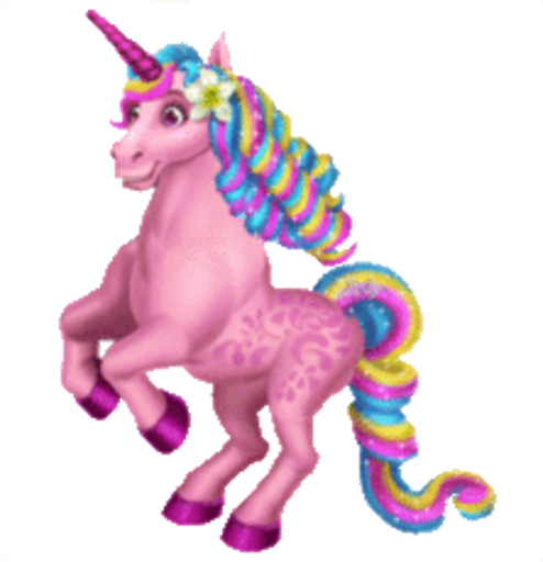 Med 69148653ae549339644 - Running Unicorn Animated Transparent (494x512)