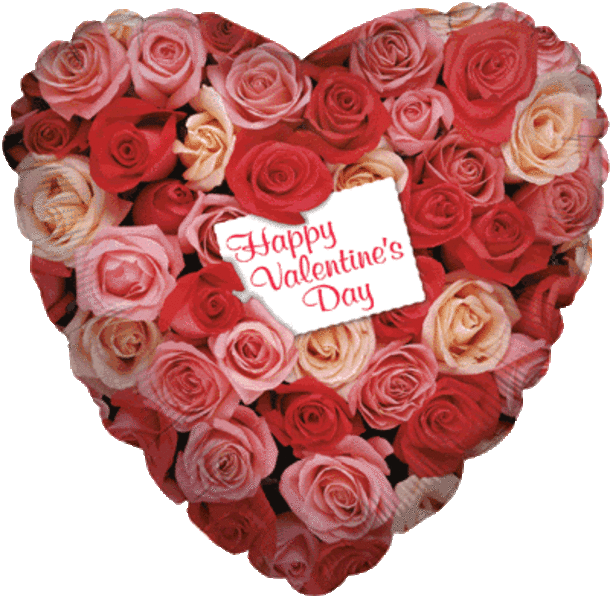 9" Airfill Rose Garden Te Quiero - Mylar Balloons Foil (610x596)