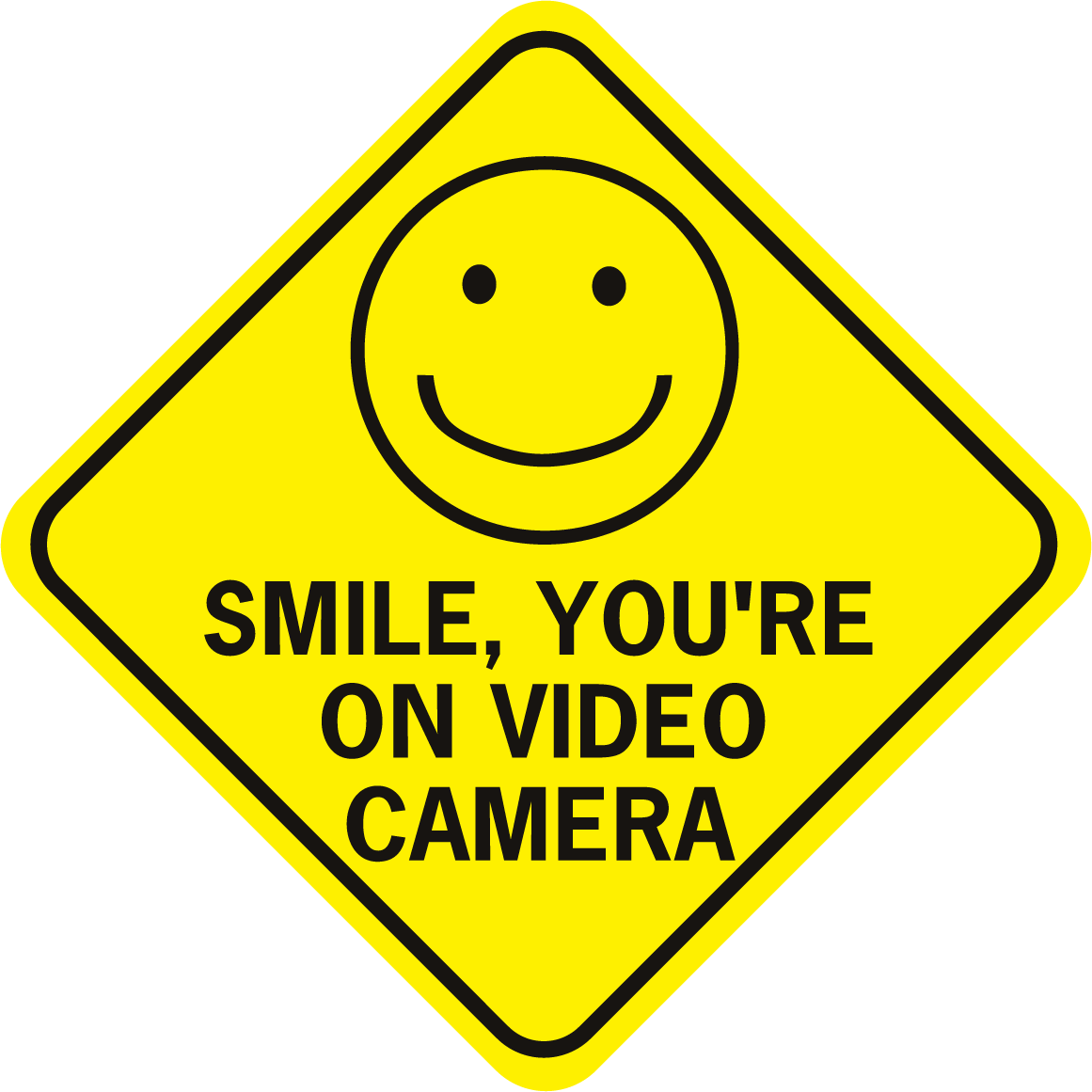 Video Surveillance Signs Smile - Oxidizing Agent Sign (1161x1161)