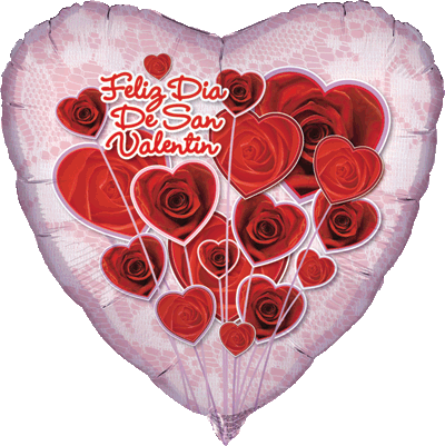 Valentine's Day Mylar Balloons Come In All Styles - 18" Feliz Dia De San Valentin - Mylar Balloons Foil (400x401)