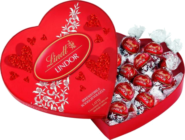 Lindt Valentine's Day Chocolate - Lindor Chocolate Valentines Day (600x456)