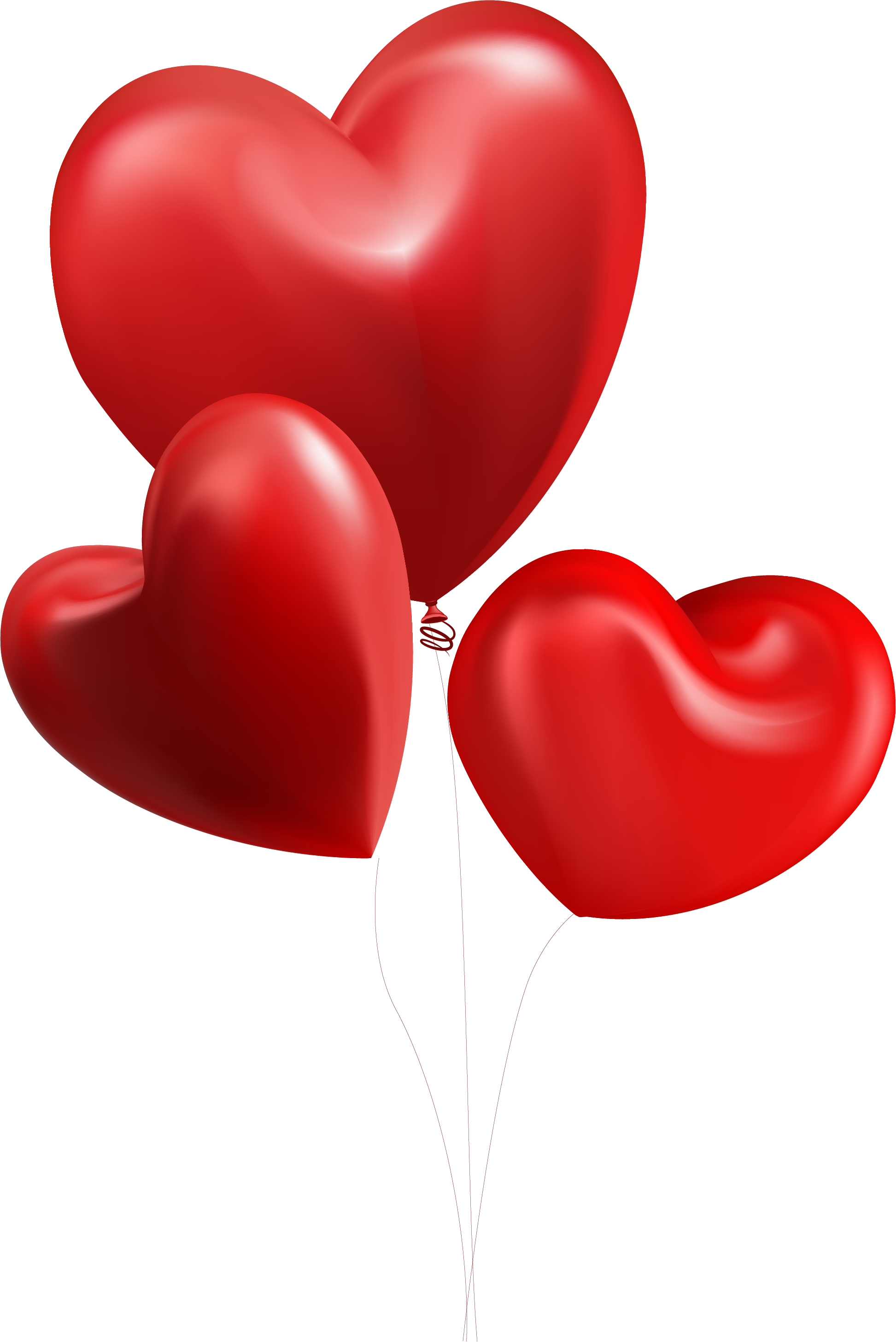 Valentine's Day Heart Balloon Illustration - Valentine's Day (1945x2912)