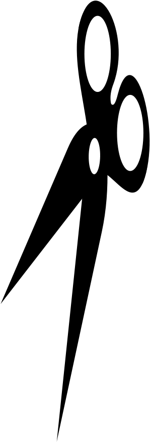 How To Set Use Scissors Silhouette Svg Vector - Scissors Silhouette Png (310x900)