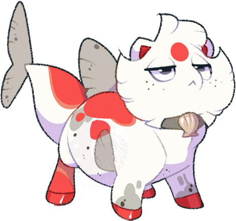 A2- 170 Hot Koi By Capriamasterlist - Cartoon (509x433)