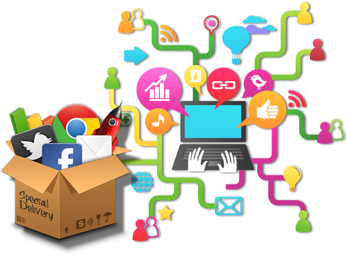 Digital Marketing & Web Designing - Web Design And Social Media (764x548)