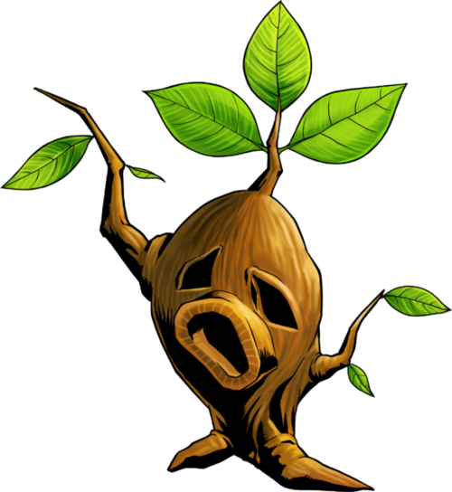 As You Continue To Follow Him You Run Into A Dead Tree - Legend Of Zelda Majora Mask Art (500x544)