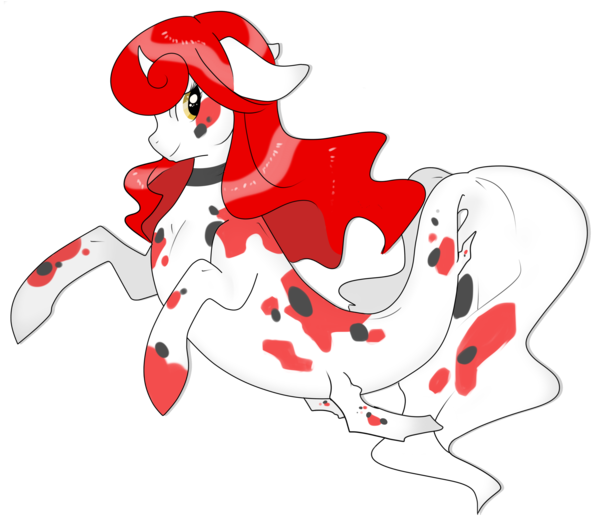 Rannarbananar, Koi Fish, Koi Pony, Oc, Oc Only, Safe, - Filename (600x527)