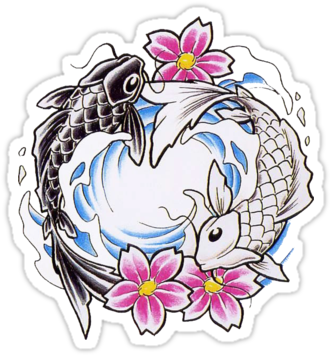 Tattoos On Pinterest Pitbull Yin Yang And Koi - Chinese Fish Tattoo Designs (613x612)