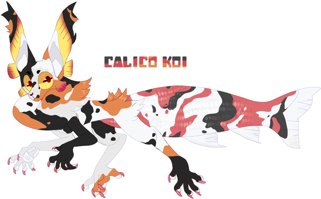 Calico Koi [flatsale] [closed] By Poduk - Cartoon (1103x725)