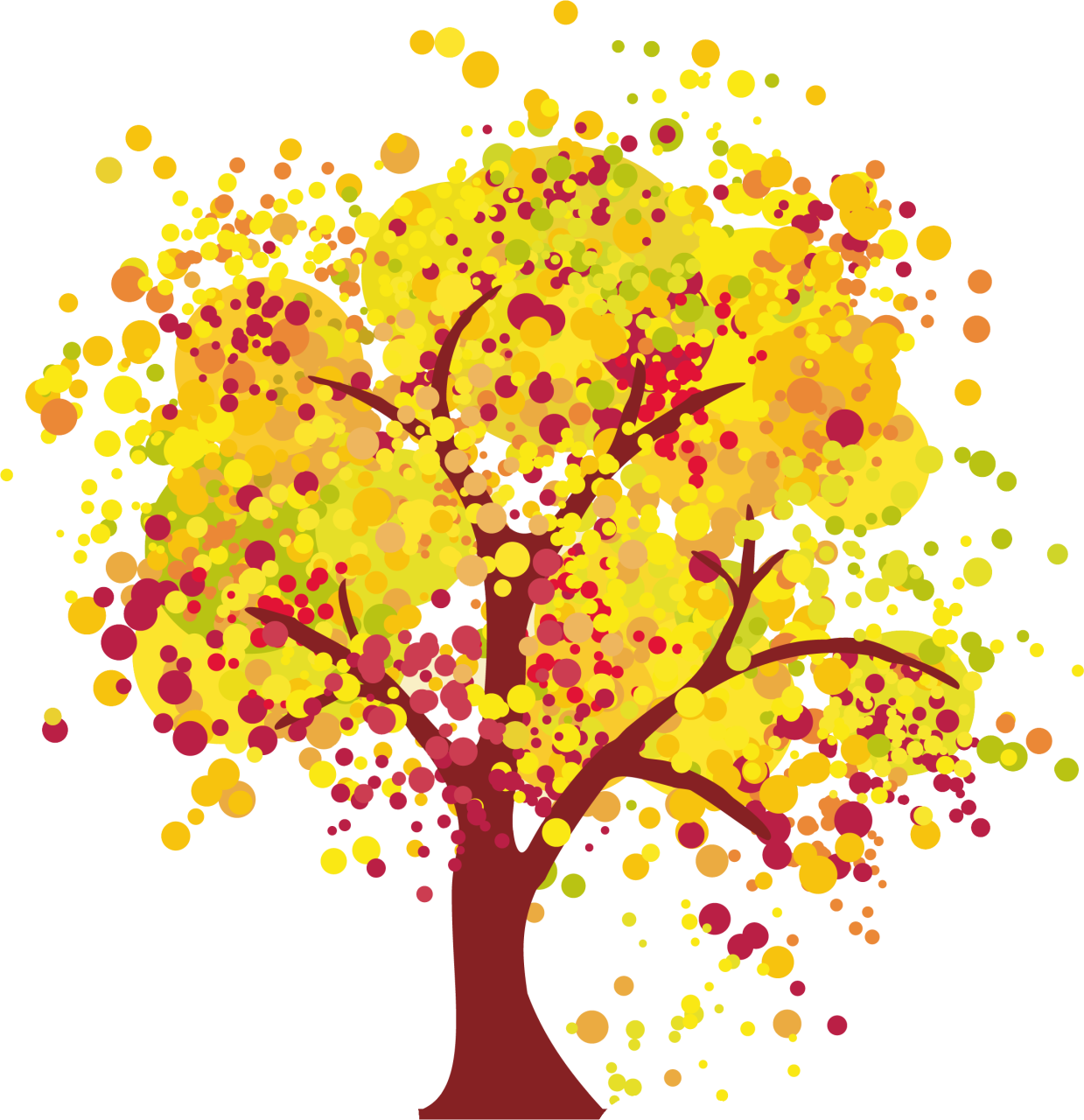 Autumn Clipart &ndash Fruitful Tree Clipart - Guidance To Sense Of Well-being (1239x1280)