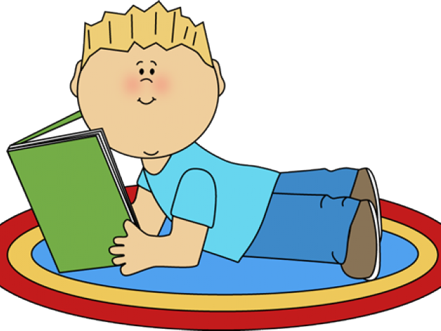 Boy Reading Clipart - چگونه شاگرد اول کلاس شویم (640x480)