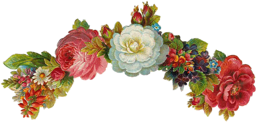 You Might Also Like - Vintage Flowers Transparent Background (960x621)