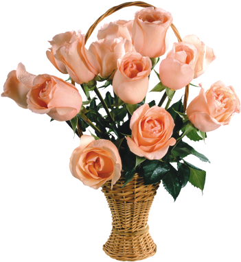 Представляю, С Каким Удовольствием Ребятишки Угадывают - Flower Basket Png (354x449)