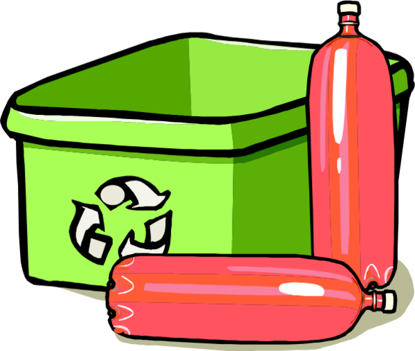 Recycling Water Bottle Clipart - Recycling Symbol Cartoon (600x507)