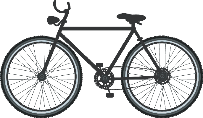 Pushbike Clipart School Supply - Bikes Clipart (686x399)