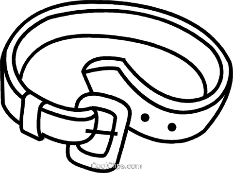 Preview Clipart - Clip Art Belt Black And White (480x356)