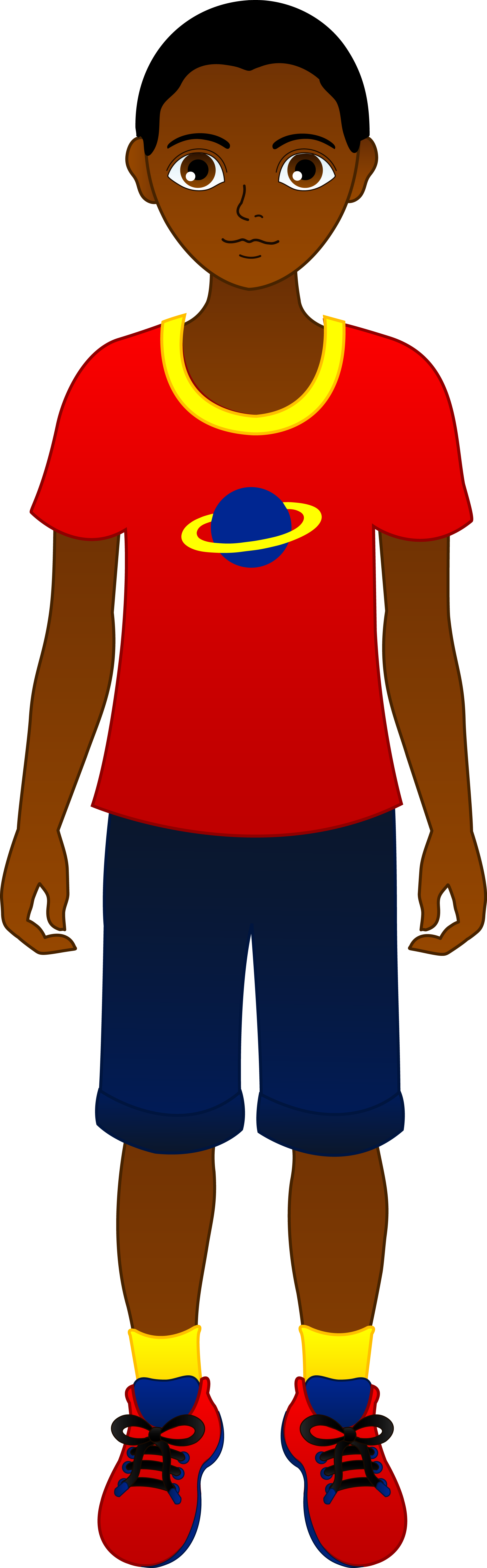 No More Peer Pressure - Black Boy Clip Art (2024x6519)