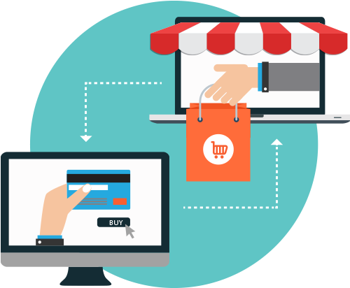 Ecommerce-development - Ecommerce Vector Png (500x500)