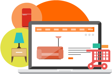 An E-commerce Attracts Users Who Are Decorating Their - Online Food Ordering (501x350)