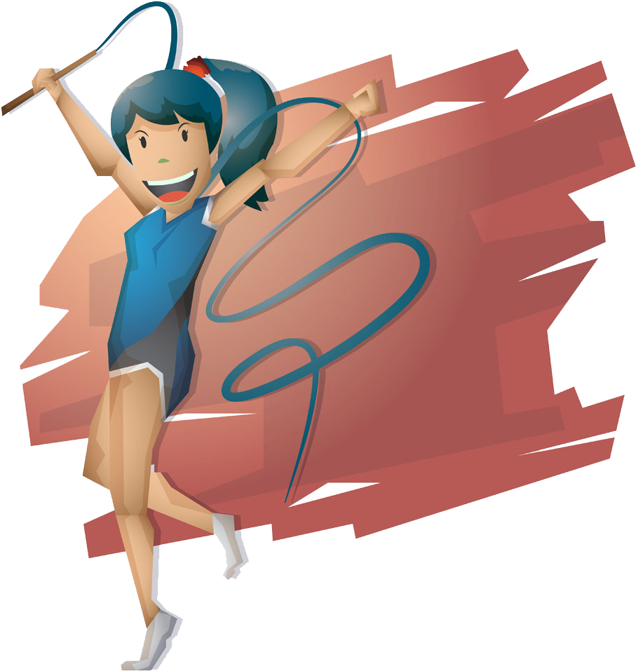 Judo Cartoon Artistic Gymnastics Royalty-free - นัก ยิมนาสติก การ์ตูน Png (1000x1000)