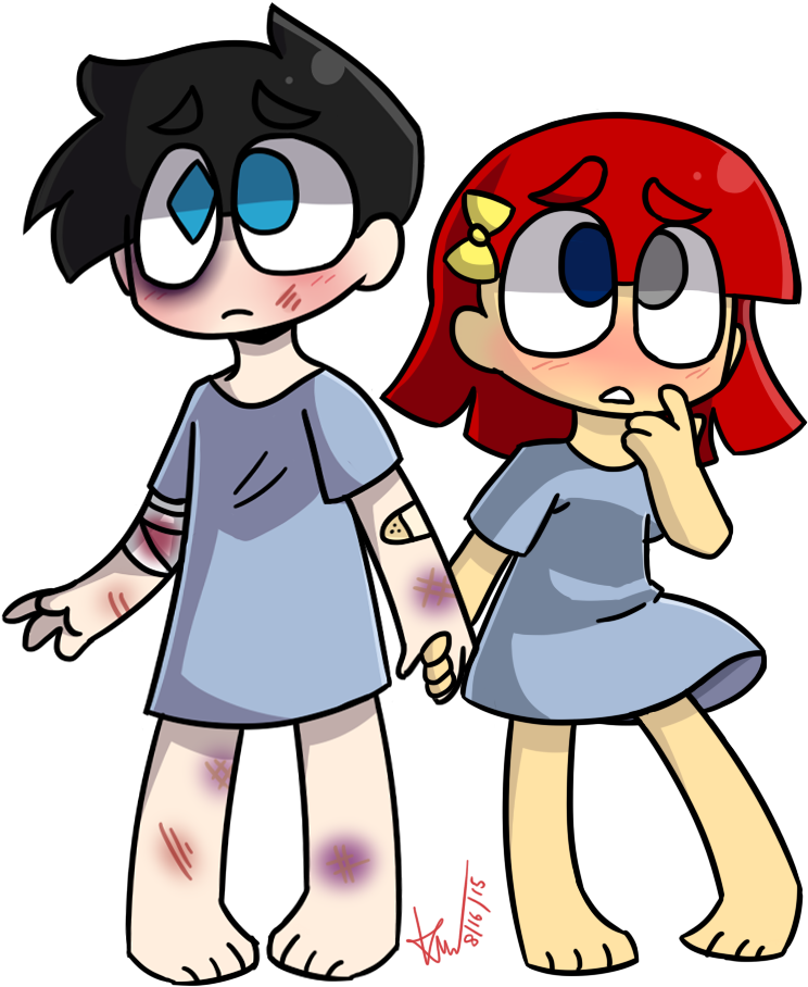Past Zack And Nina By Drawingfreak77 Past Zack And - Cartoon (1000x1000)