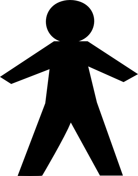 Stickman Png Images - Black And White Stick Man (462x592)