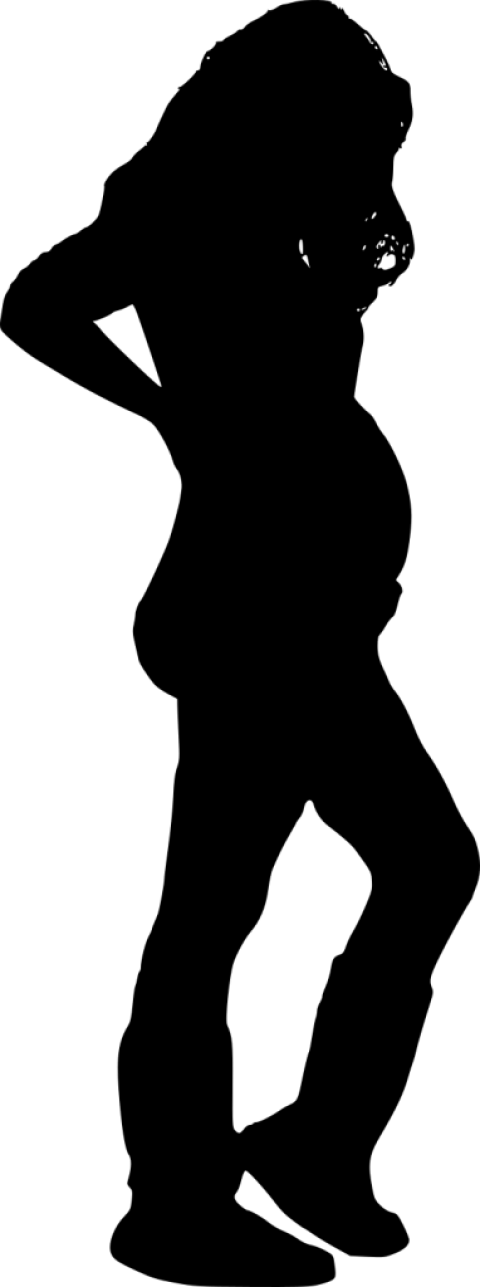Free Png Pregnant Woman Silhouette Png Images Transparent - Pregnant Woman Silhouette Transparent (480x1287)