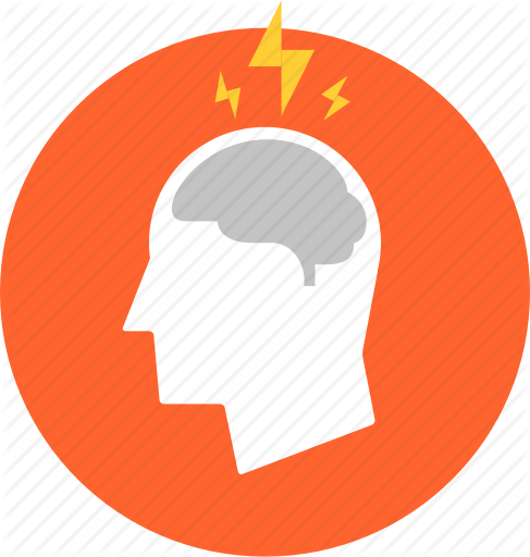 Web 2 Deep Pink Brain Icon - Think Flat Icon (487x512)