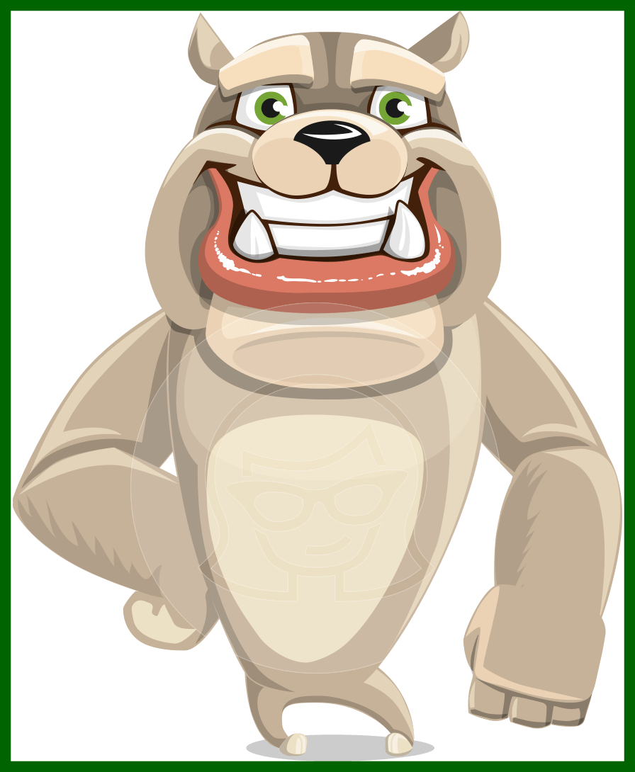 Dog Cartoon Dog Cartoon Characters Amazing Bulldog - Show Me The Money (896x1090)