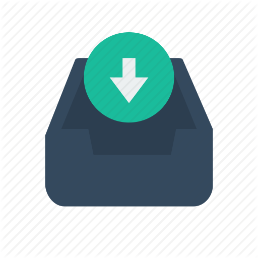 Free Technology Icons - Inbox Icon Flat (512x512)