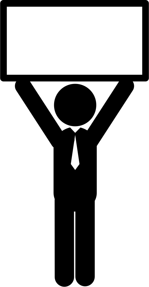 Man Lifting Blank Billboard Comments - Man Lifting Blank Billboard Comments (512x981)