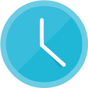 Alarm, Clock, Stopwatch, Time, Timer, Wait, Watch Icon - Clock Icon Blue Png (450x400)