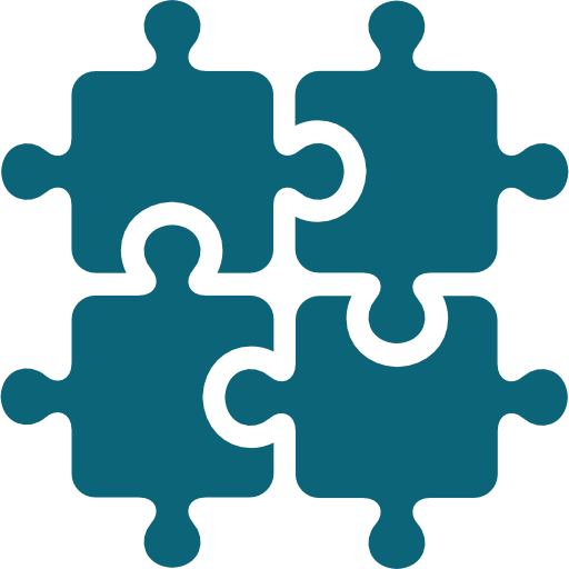 Supply Chain Icon Collaboration - Puzzle Vector Logo Png (512x512)
