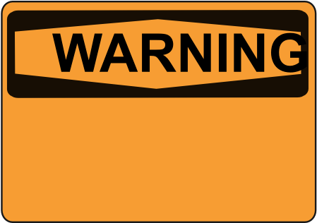 Warning Blank Orange Clipart - Warning Label Clip Art (512x315)