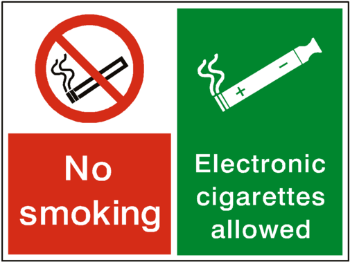 No Smoking Electronic Cigarettes Permitted Sign - No Smoking On These Premises Signs (600x600)