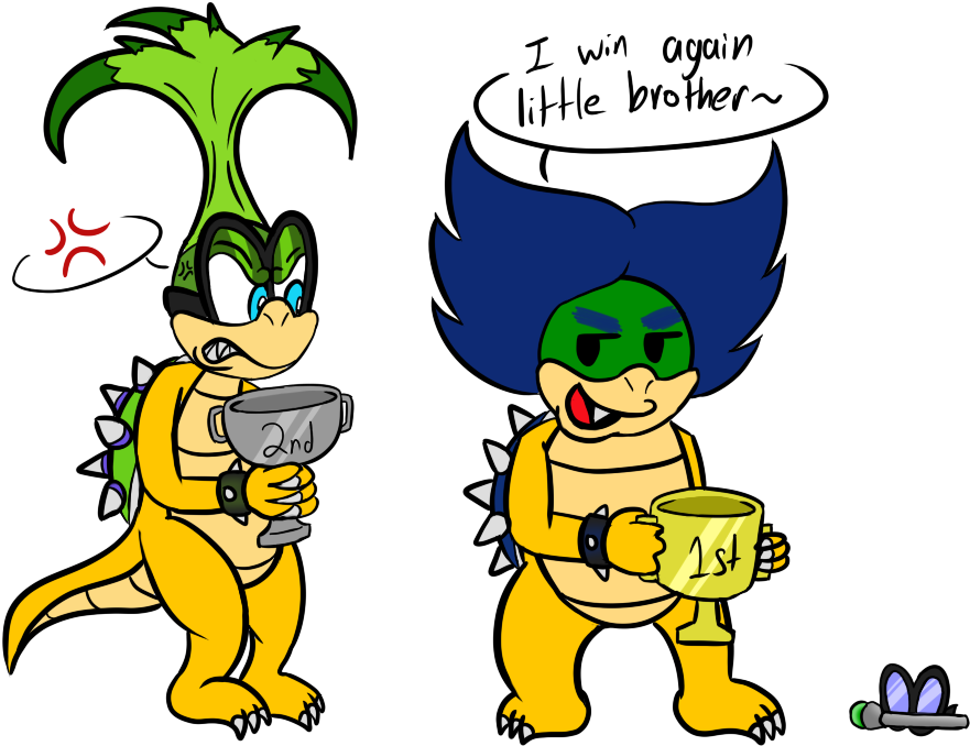 Ludwig Wins Again By Iggy-koopaling - Iggy And Ludwig Koopa (900x700)
