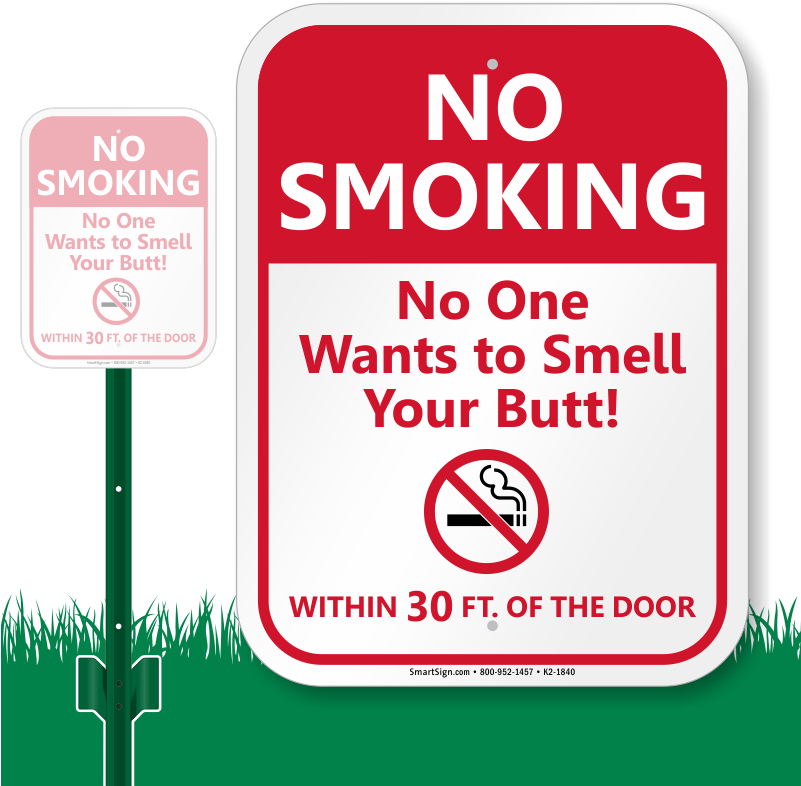 Free Funny No Smoking Signs - No Smoking In School (800x800)
