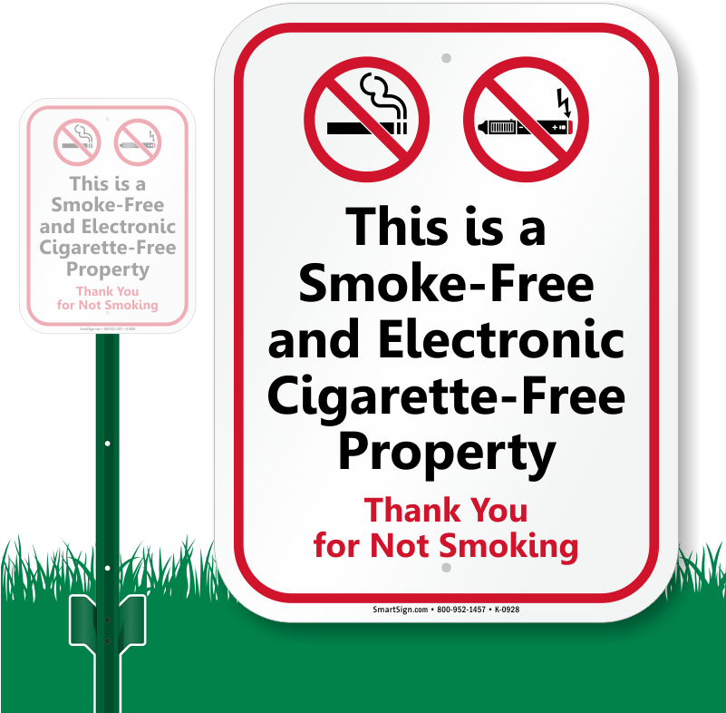 Zoom, Price, Buy - Smoke Free Property Sign (800x800)