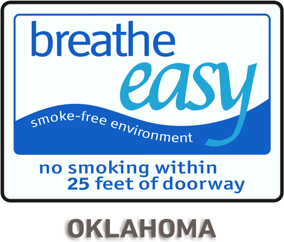 Oklahoma No Smoking Sign - Smoking Ban (600x530)
