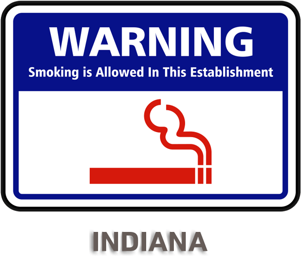 Indiana No Smoking Sign - No Smoking Sign Within 8 Feet (600x530)