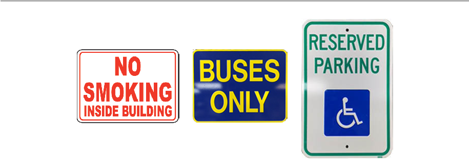 Aluminum Signs - Handicap Parking Sign (914x341)