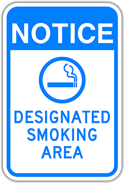 Dsa Designated Smoking Area - No Loitering Permitted In Parking Areas Sign, 18" X (400x400)