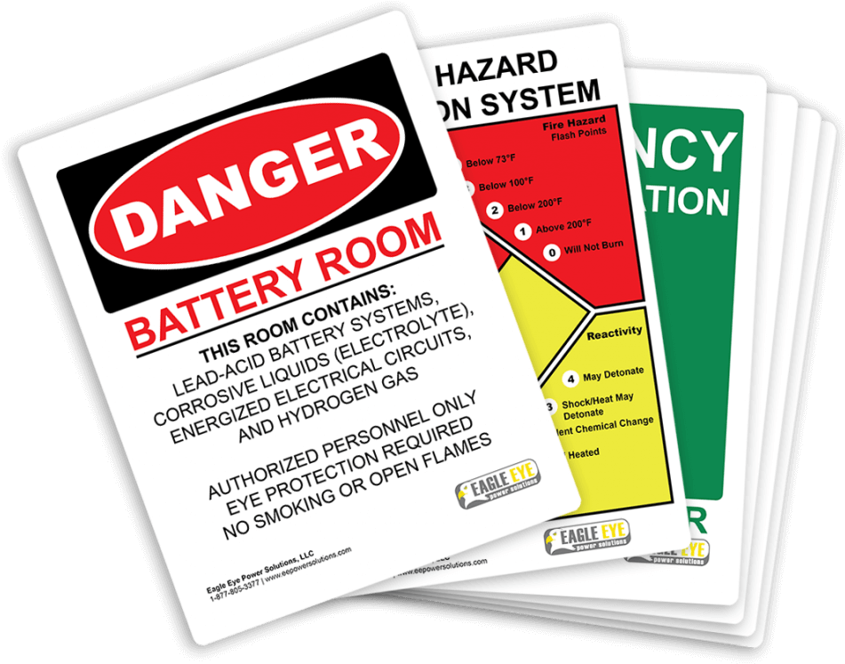 Battery Room Signs - See All Industries Dtuf-g43 Danger Tag,high Voltage,7 (1024x812)