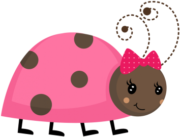 Ladybug Clipart Face - Pink Ladybug Clip Art (400x320)